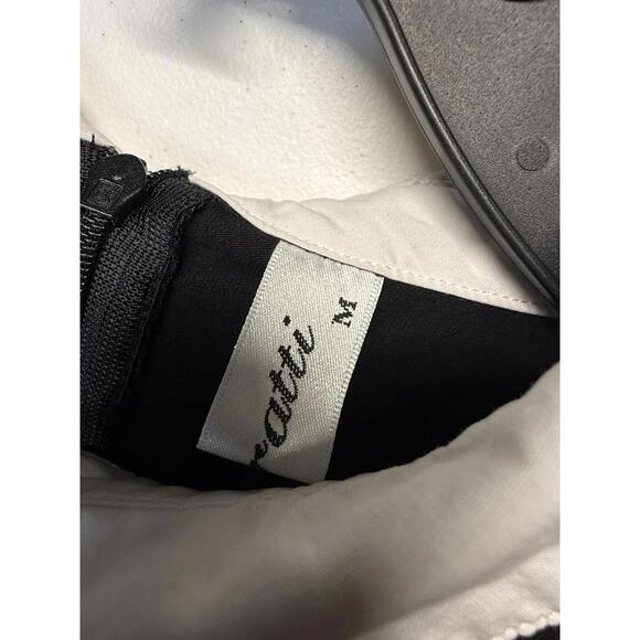 Wednesday Addams Dress by Aphratti Sz M Black Long Sleeve Mini Fit And Flare - Picture 2 of 9